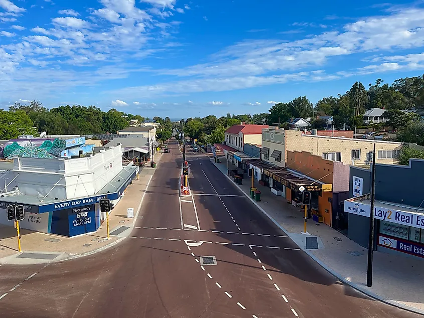 View of King William Street in Bayswater, Western Australia.