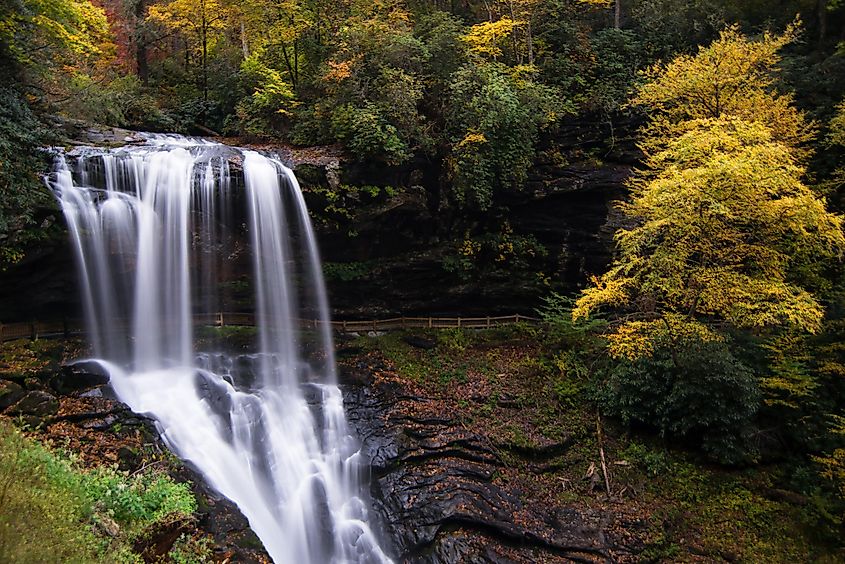  Dry Falls near Highlands, North Carolina.