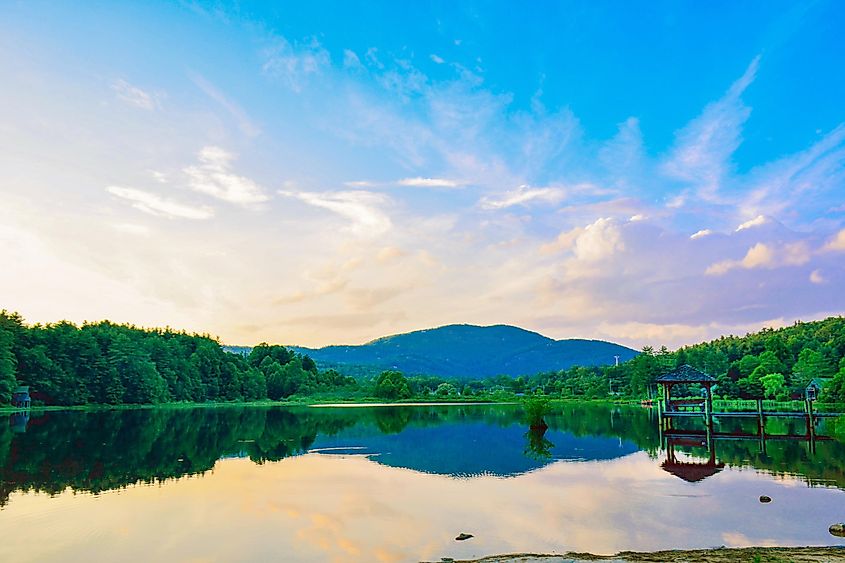 Cashiers Lake in North Carolina