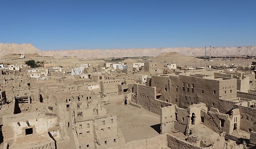 Al Qasr, old village in Dakhla Desert, Egypt