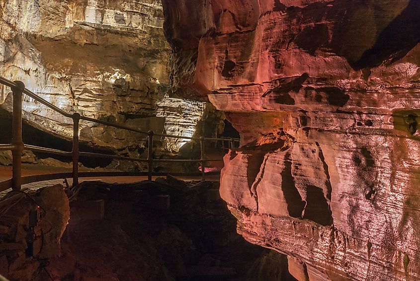 Passage in Howe Caverns.