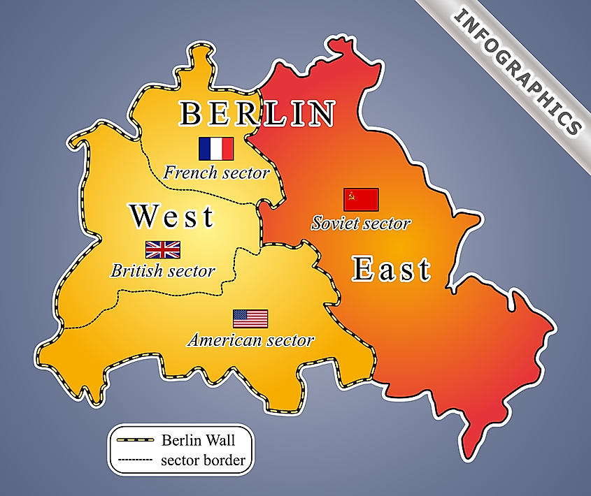 West Germany and east germany map