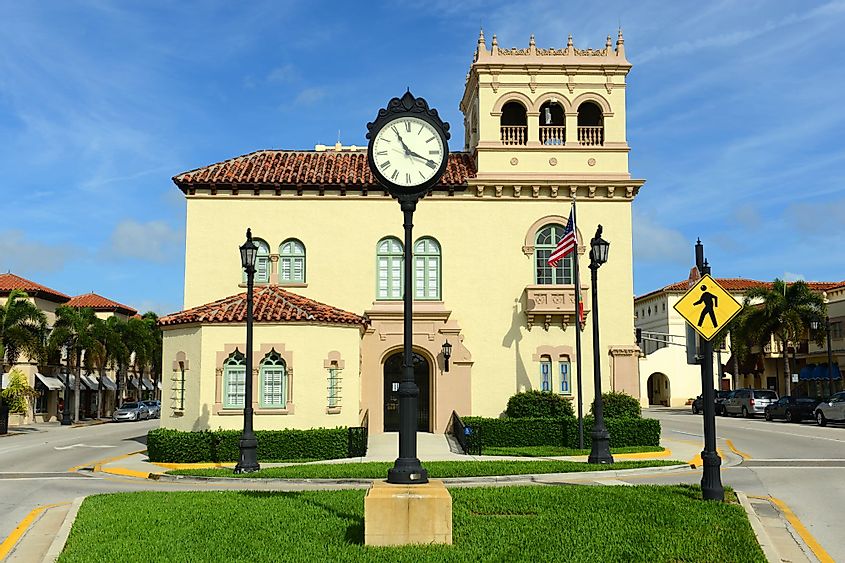 Palm Beach Town Hall in Palm Beach, Florida