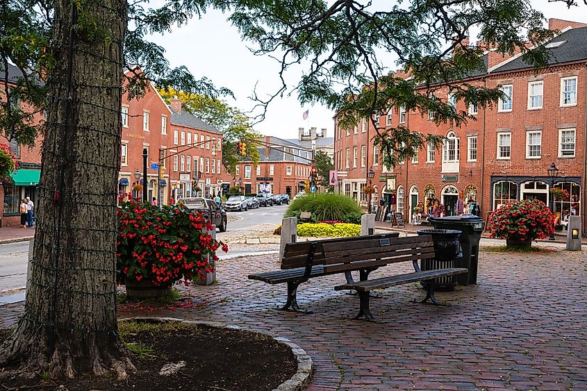 Market Square in Newburyport, Massachusetts. Editorial Credit: Little Vignettes Photo, Shutterstock.com