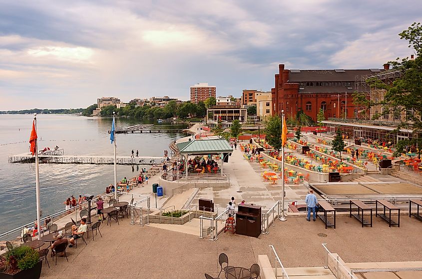 Memorial Union Terrace on the campus of the University of Wisconsin, Madison