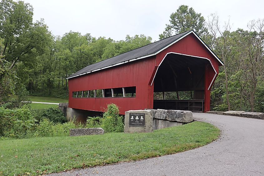 A covered Bridge Paoli, Indiana.