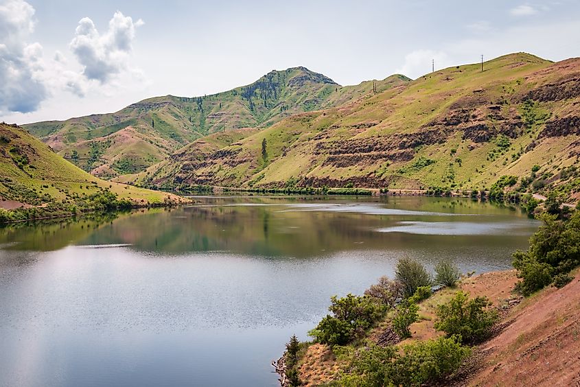 Snake River at Hells Canyon National Recreation Area in Oregon and Idaho.