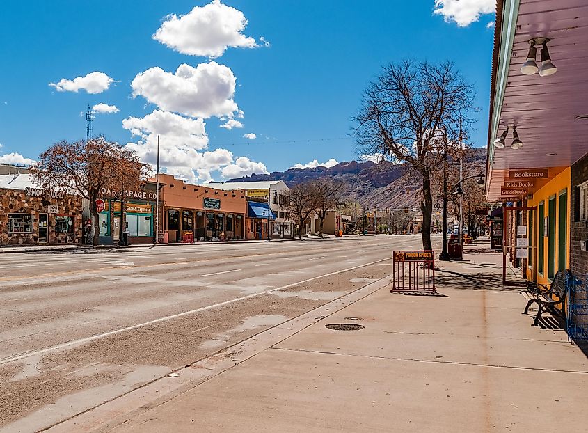 Street view in Moab, Utah
