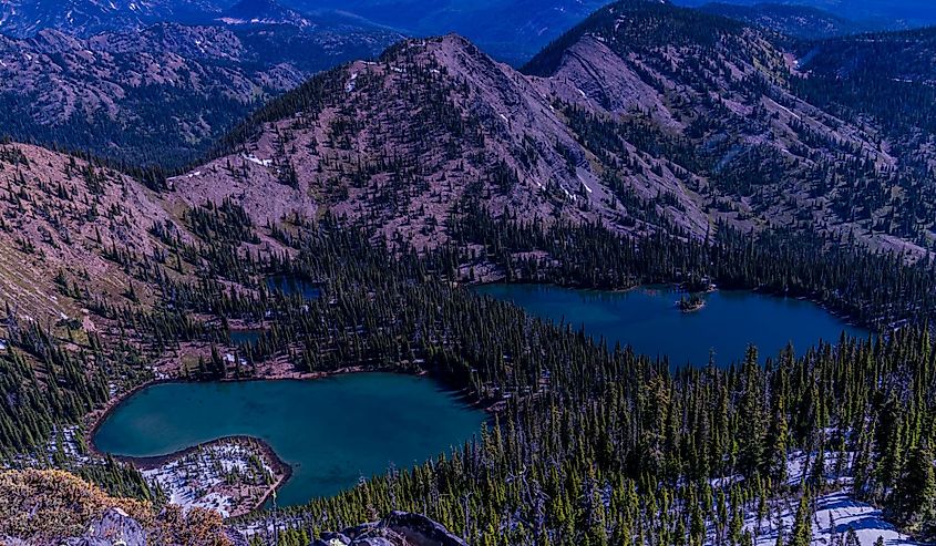 A July view from Stuart Peak located in the Rattlesnake Wilderness!