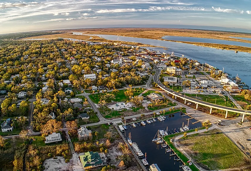 Overlooking Apalachicola, Florida.