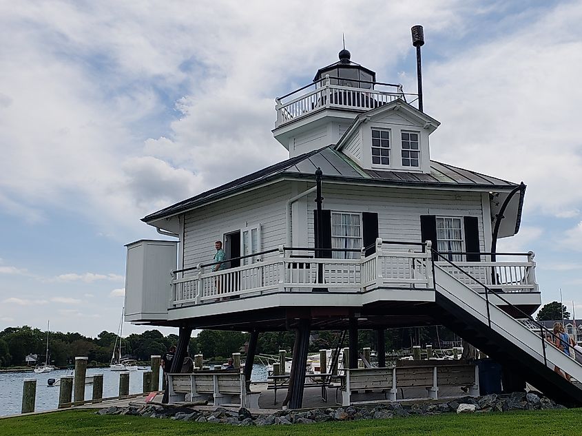 Hooper Strait Lighthouse near St. Michaels, Maryland.