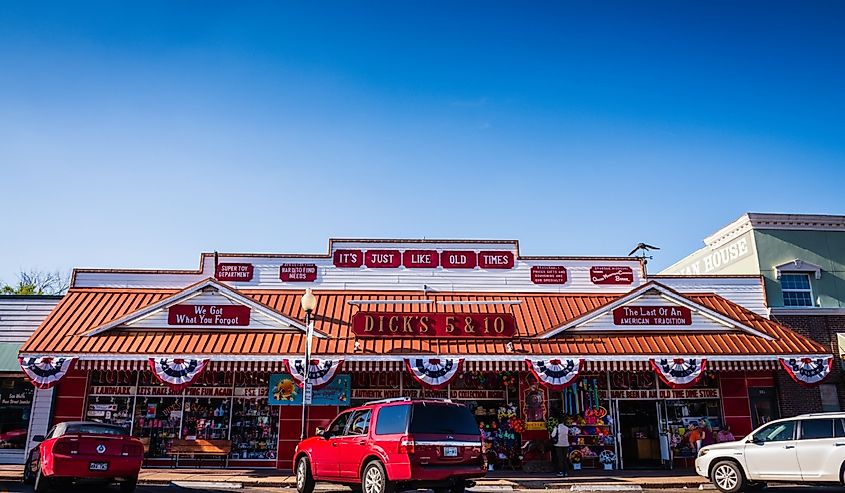 Dicks 5 and 10 is long-running store carrying old-fashioned candy, retro toys vintage-chic goods.