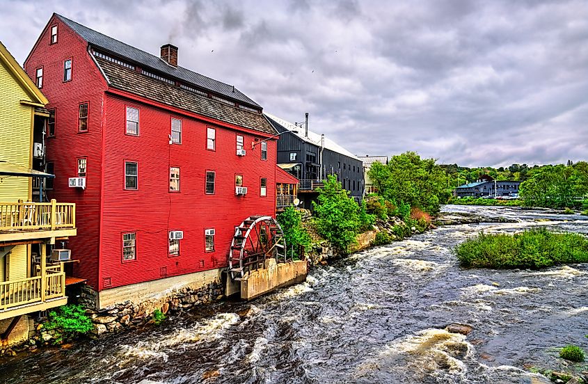 The Ammonoosuc River in Littleton, New Hampshire.