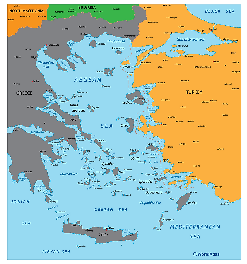 Aegean Sea Map