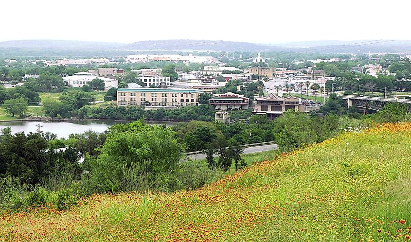 The beautiful town of Marble Falls, Texas. 