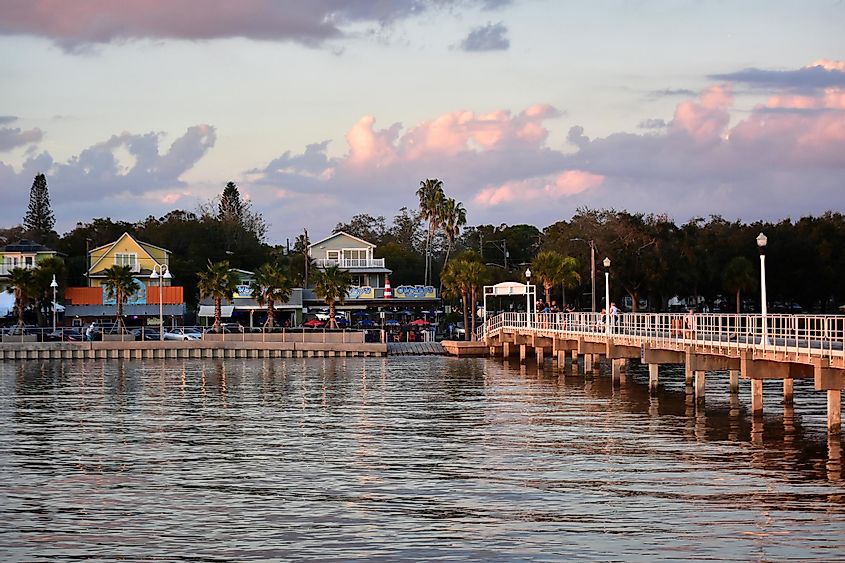 The waterfront at Gulfport, Florida.