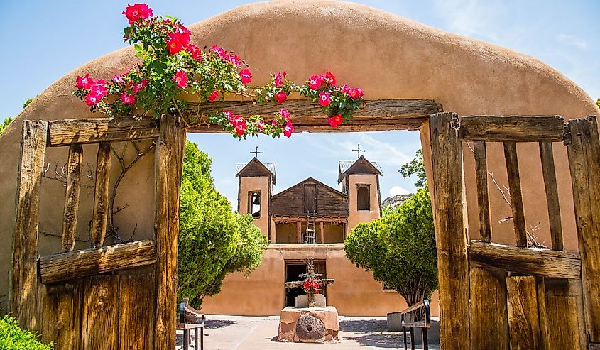 El Santuario de Chimayo pilgrimage site in New Mexico