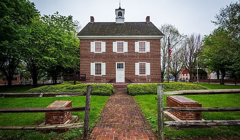 The Colonial Courthouse, in downtown York, Pennsylvania.