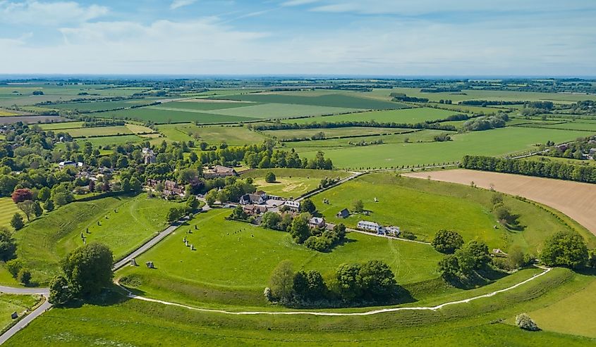 Avebury Village and neolithic Stone Circle, Wiltshire, England