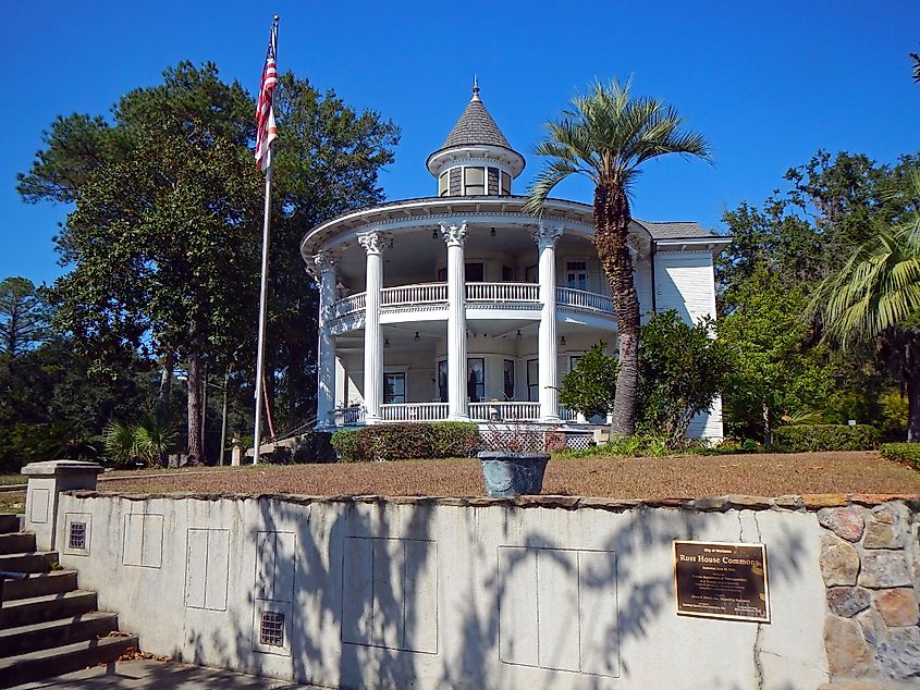 The historical Russ House Commons in downtown Marianna, Florida.