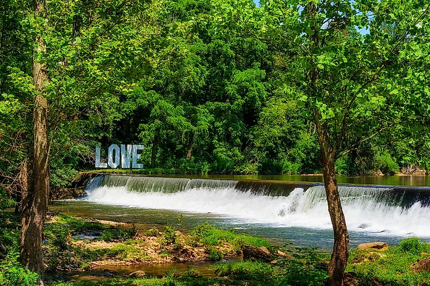 The New River in Damascus, Virginia.
