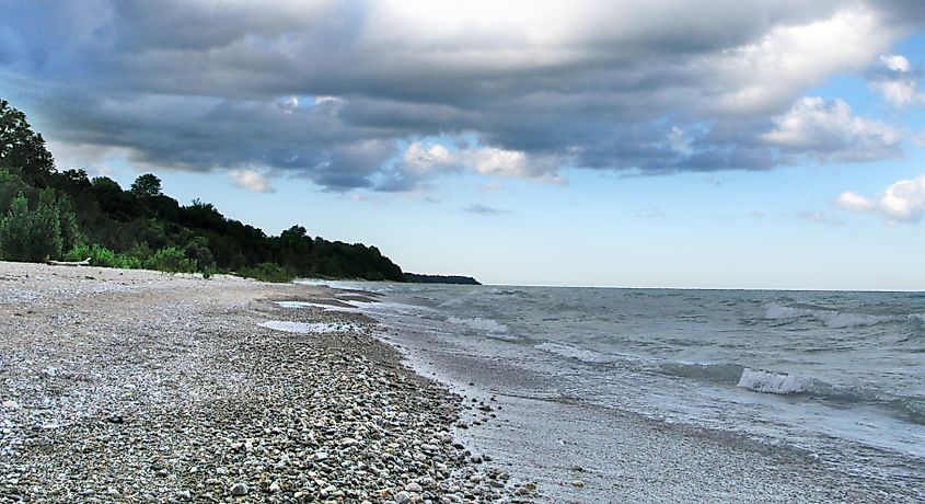 Lake Huron at Bayfield, Ontario.