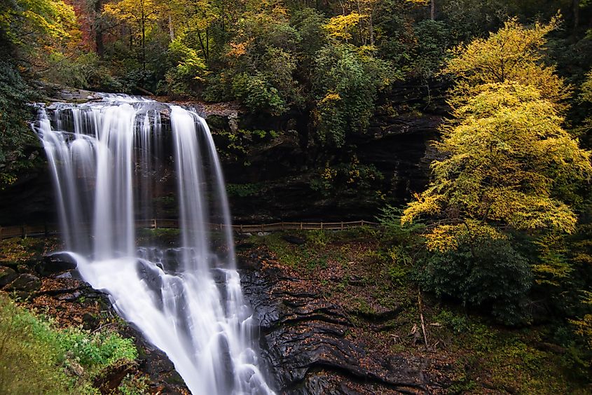 Dry Falls near Highlands, North Carolina.