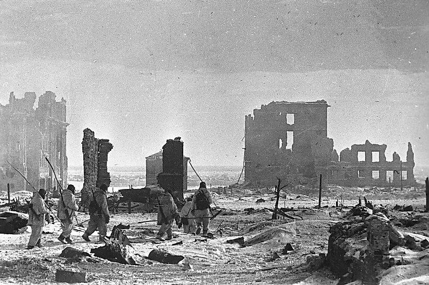  The center of the city of Stalingrad after liberation from the German occupation.