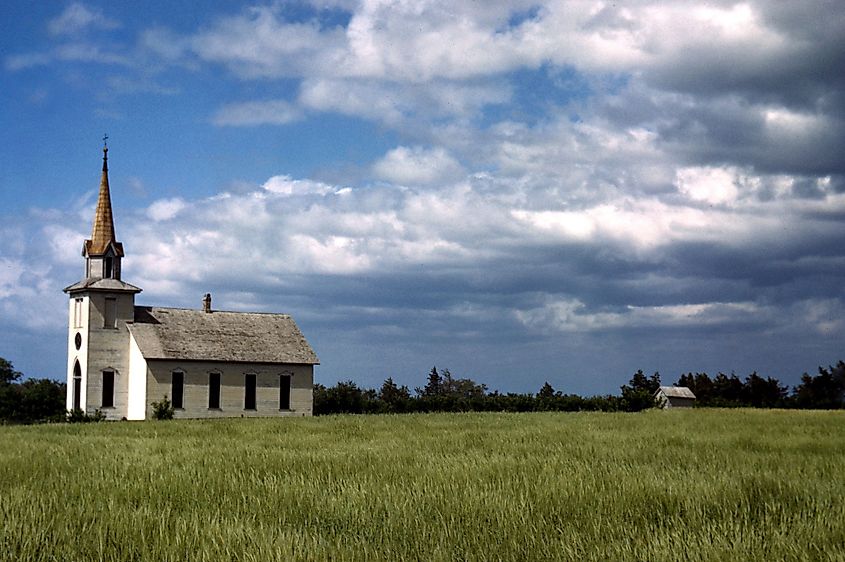 A small, country church located near the town of Junction City, Kansas.