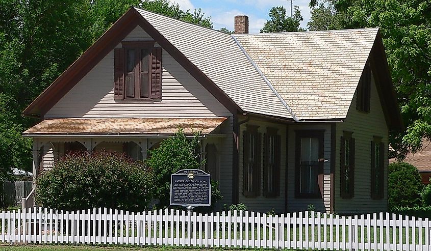 Willa Cather House, Red Cloud, Nebraska.