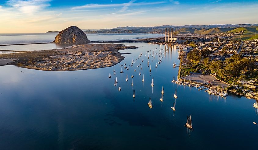 A stunning photo overlooking Morro Bay, California