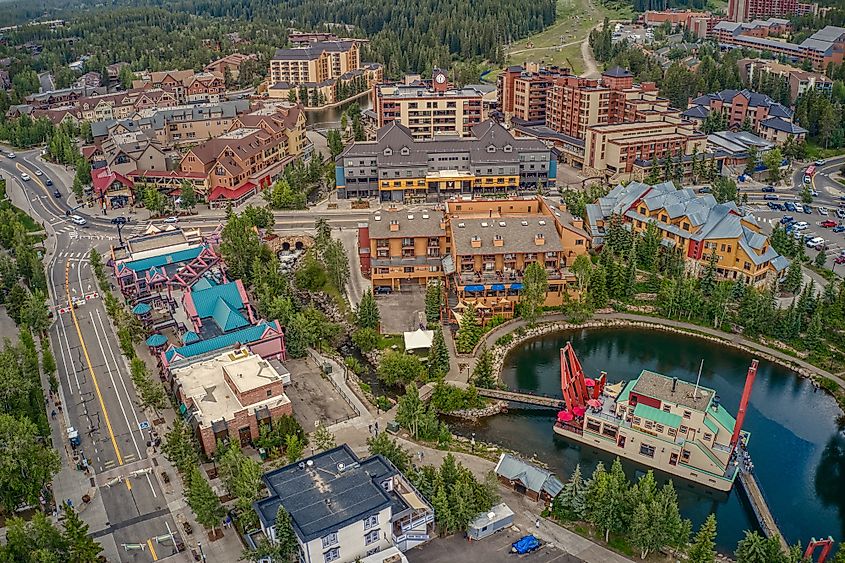 Aerial view of Breckenridge