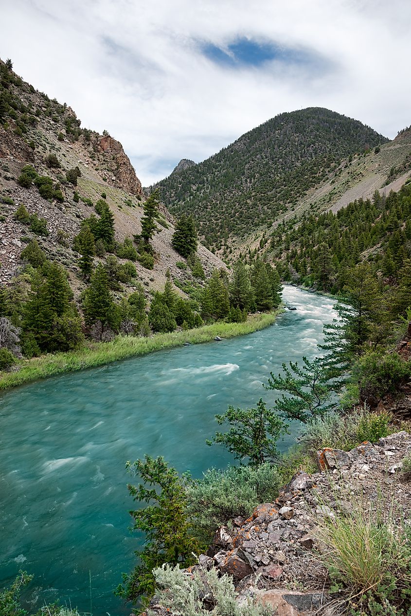 Colorado River flowing through Gore Canyon, near Kremling Colorado.