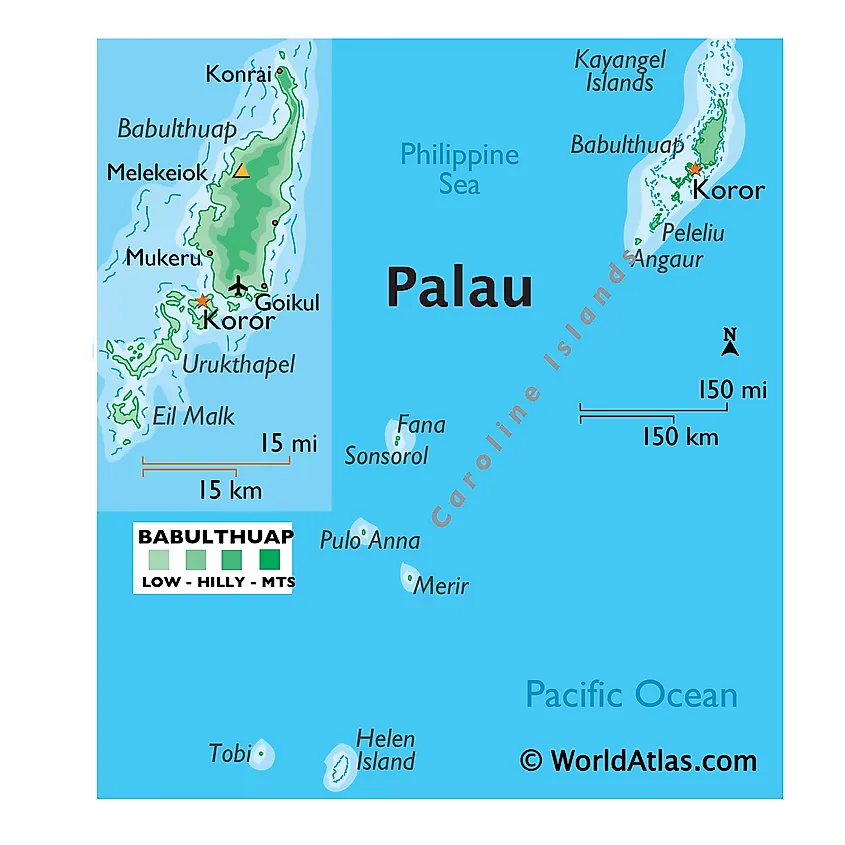 Palau map