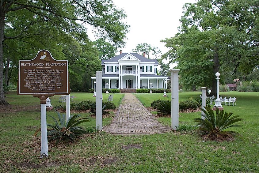 Blythewood Plantation House in Amite, Louisiana.