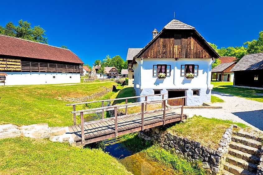 Kumrovec picturesque village in Zagorje region of Croatia.