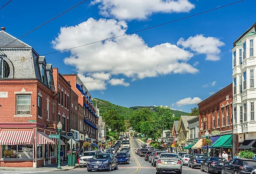 Downtown street in Camden, Maine. Image credit Conny Pokorny via Shutterstock