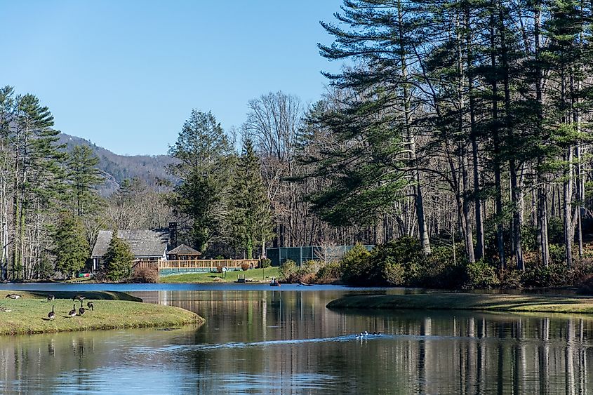 Pond in Cashiers North Carolina
