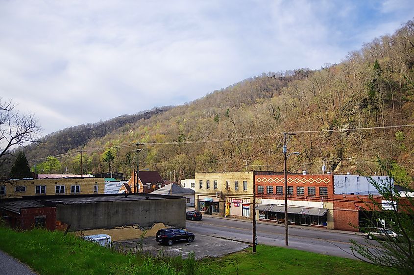 The mining town of Whitesville, West Virginia