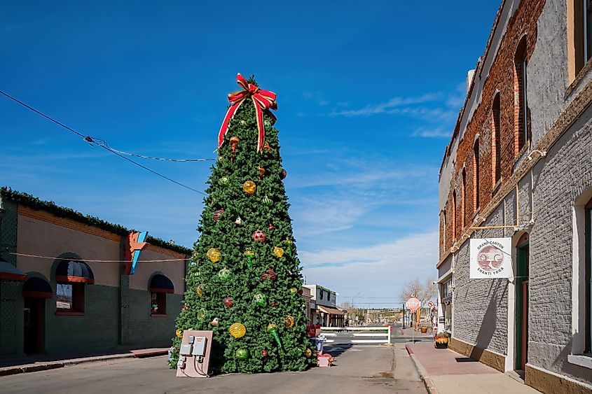 Williams, DEC 25: Chritmas decoration of the Williams town on DEC 25, 2017 at Williams, Arizona