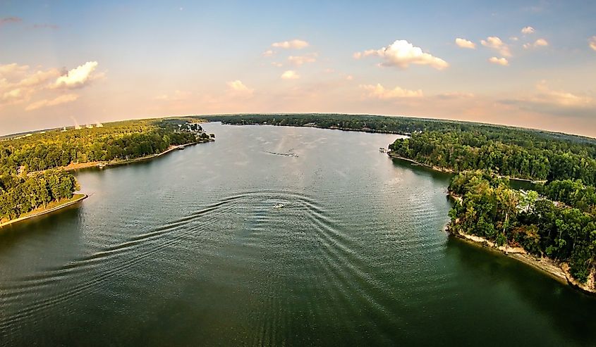Overlooking Lake Wylie, South Carolina.