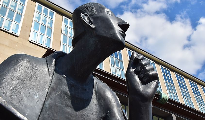 Statue of Albertus Magnus in front of Cologne University