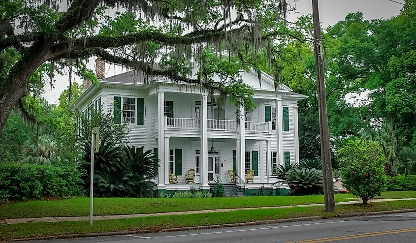 A beautiful historic home in Monticello, Florida