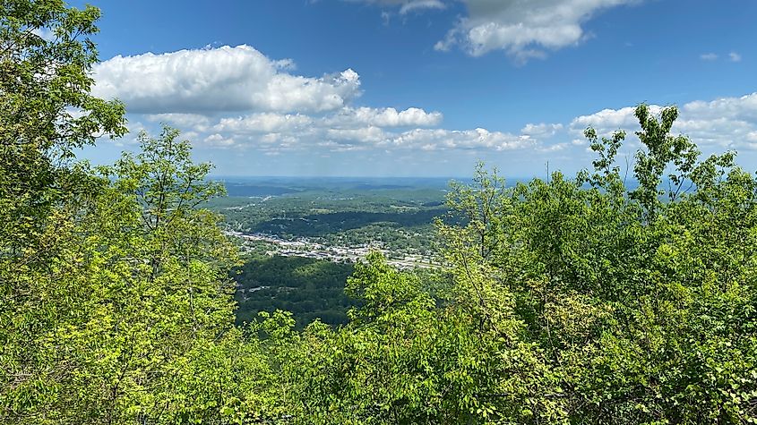 Overlook at Mount Jefferson in Rockwood, Tennessee.