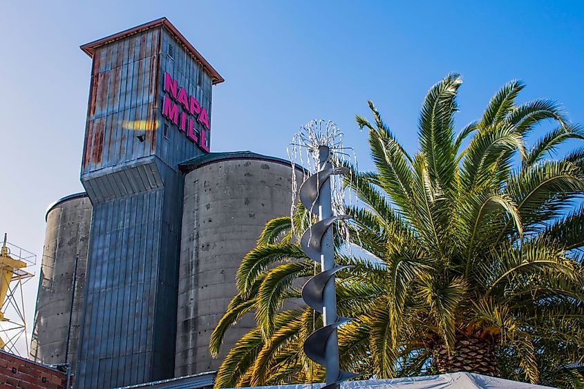 The Historic Napa Mill in downtown Napa, California