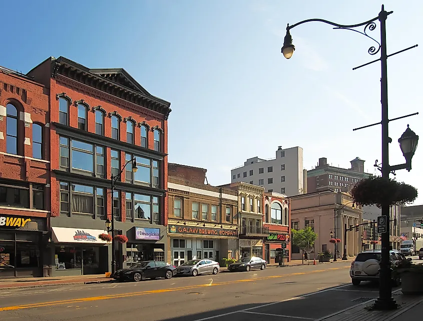 Court Street in downtown Binghamton, New York, via debra millet / Shutterstock.com