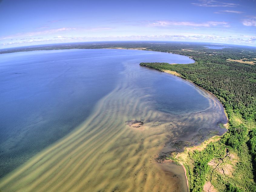 Lake Winnibigoshi is part of the Chippewa National Forest and Leech Lake Indian Reservation in Northern Minnesota.