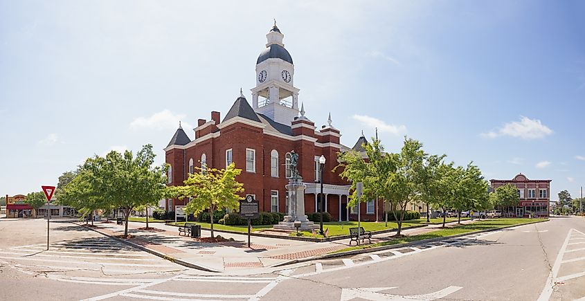 The Berrien County Courthouse in Nashville, Georgia
