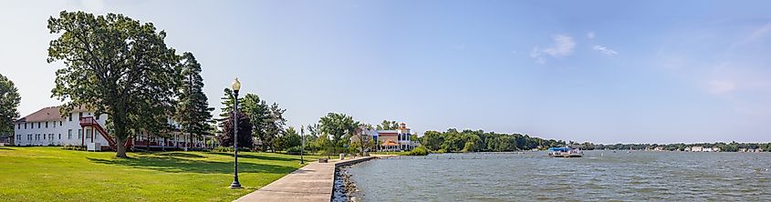 Old Historic building in Cedar Lake, Indiana, USA