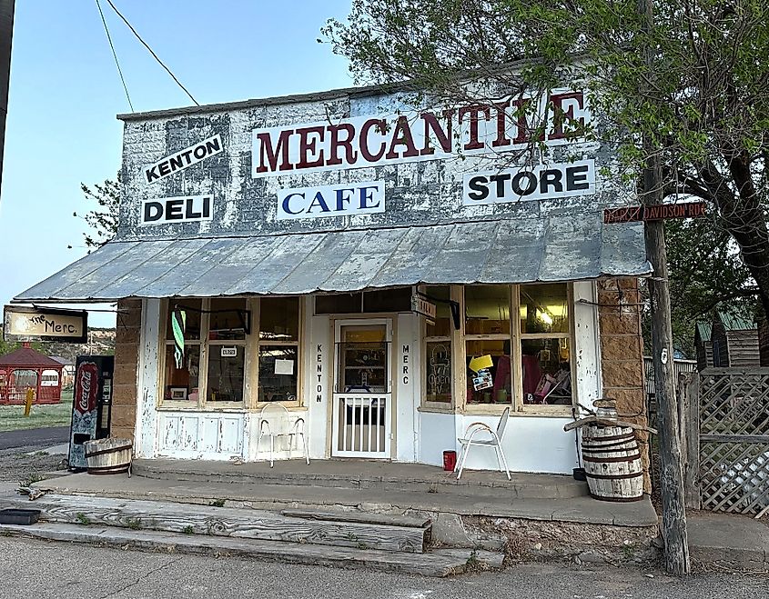 The Mercantile in Kenton, Oklahoma.